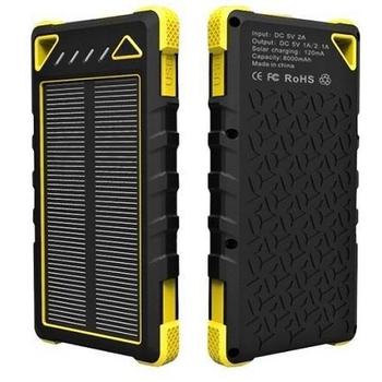 Solární power banka Viking SPT-80 8000 mAh, žlutá (yellow)