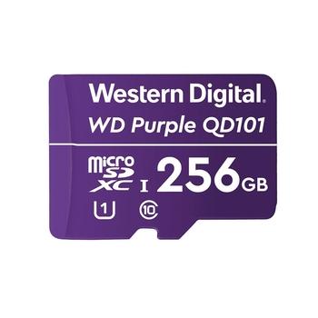 Paměťová karta pro bezpečnostní kamery WD microSDXC 256GB Purple
