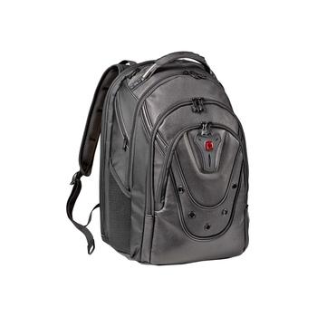 WENGER IBEX - 17" batoh na notebook a tablet , černá kůže, černý