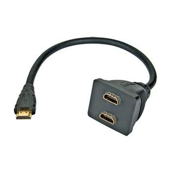 Rozdvojka HDMI OEM  HDMI M - 2x F konektory