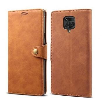 Pouzdro XIAOMI Lenuo Leather flipové pouzdro pro Xiaomi Redmi Note 9 Pro/ Note 9S, hnědý (brown)