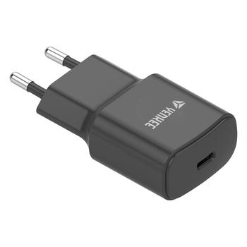 Nabíječka YENKEE YAC 2033BK USB C 20W, černá (black)
