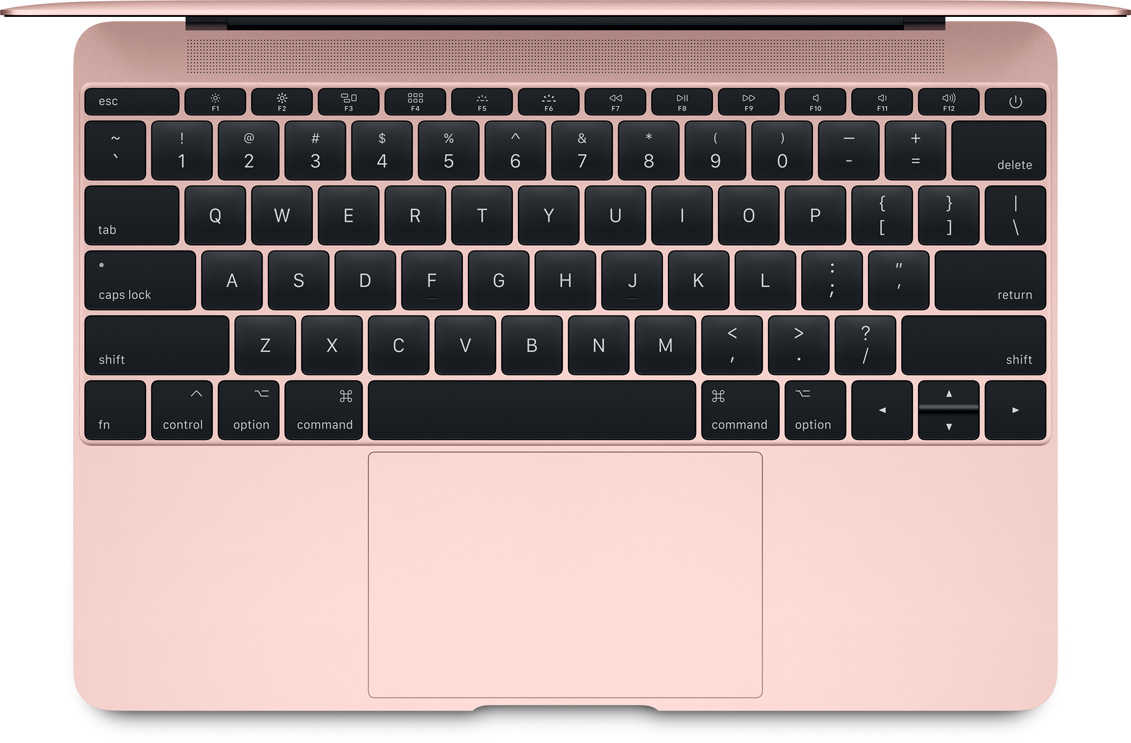 Notebook APPLE MacBook 12 CZ 2017 růžovázlatá