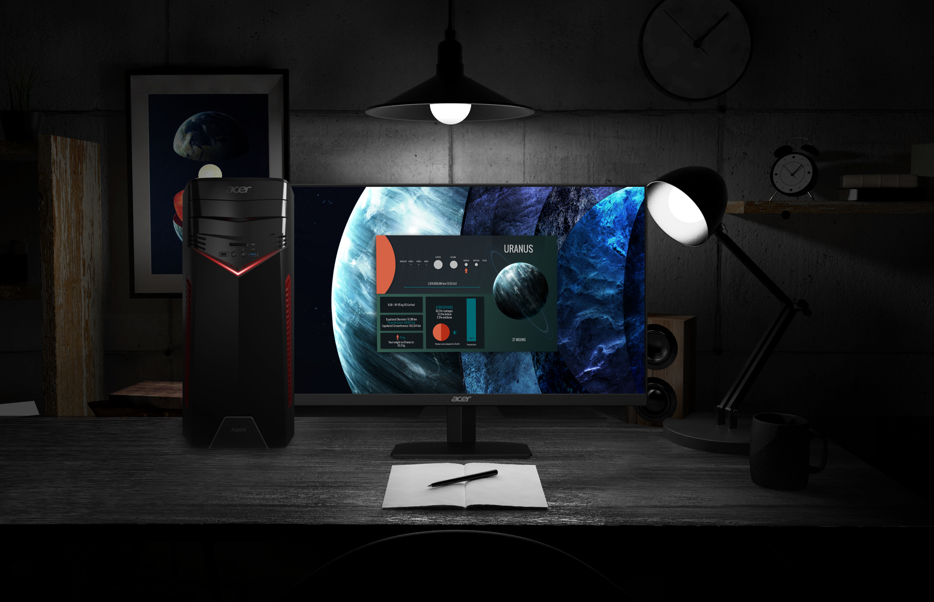 Herní počítač ACER Aspire GX781 černý black