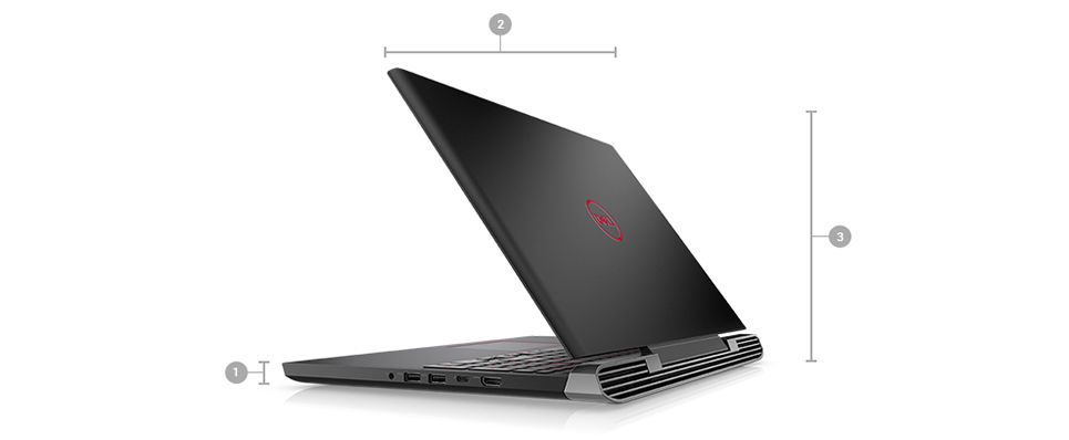 Herní notebook DELL Inspiron 7577 červený red
