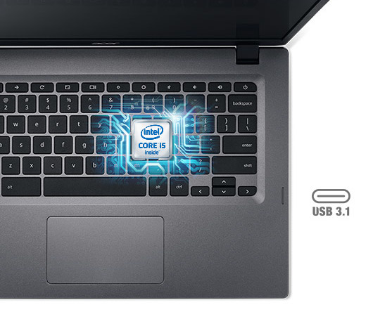 Notebook ACER Chromebook 14 for Work CP547137MD šedý gray