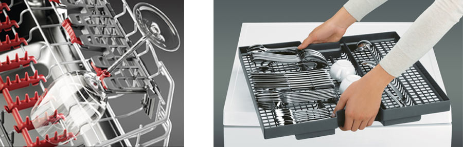 Vestavná myčka AEG FSE 63700 P nerezová ocelbílá nerezová ocelwhite