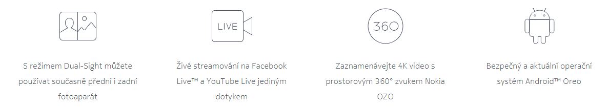 Mobilní telefon NOKIA 8 Single SIM modrá blue