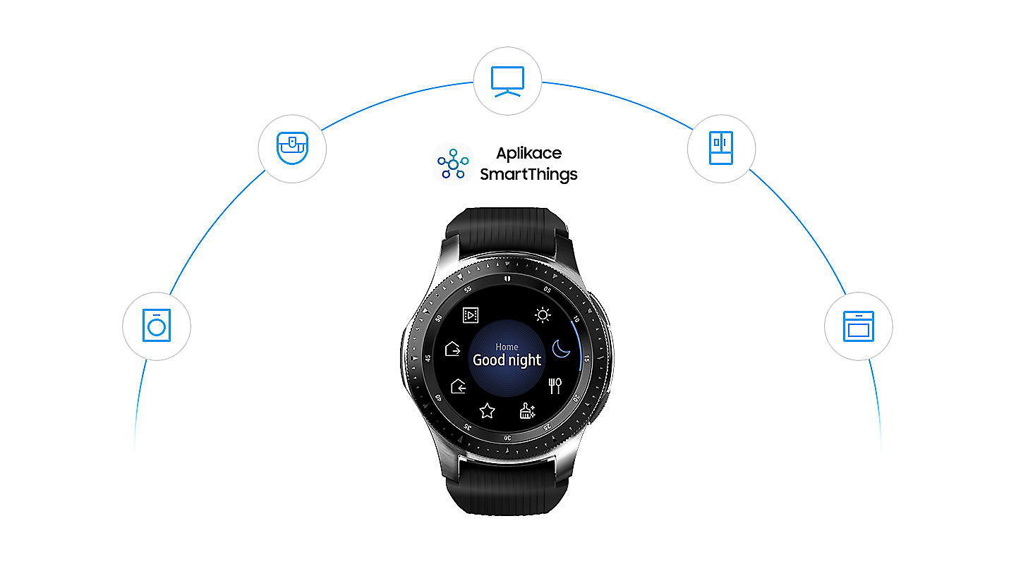 Chytré hodinky SAMSUNG Galaxy Watch R810 42 mm černý black