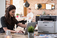 Tiskárna BROTHER DCPL3550CDW bílá white