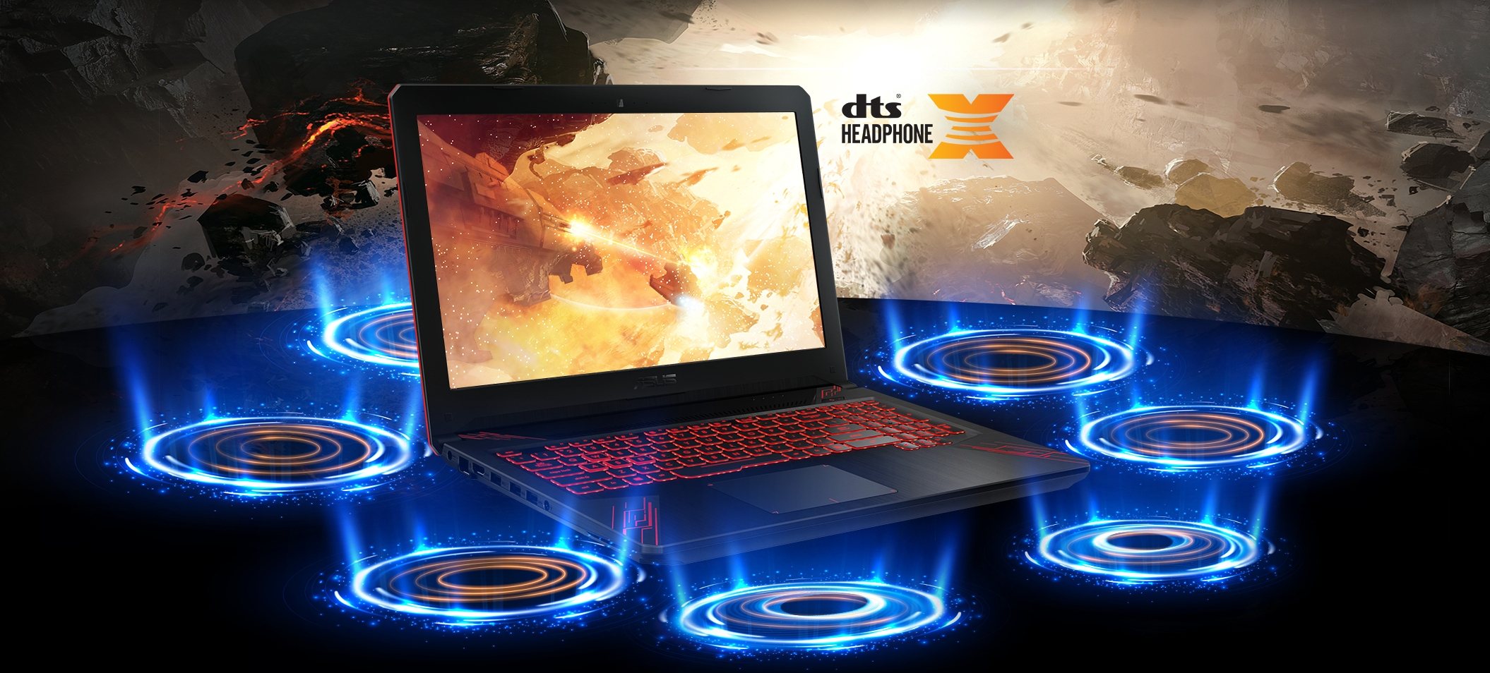 Herní notebook ASUS FX504GEDM122T černý black