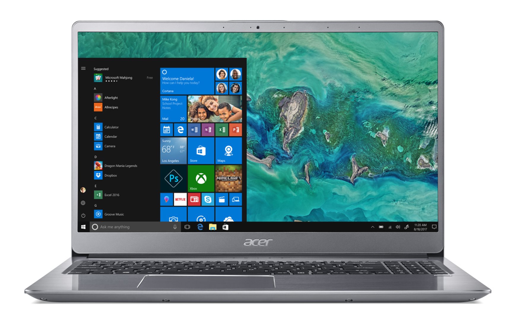 Notebook ACER Swift 3 SF31552G51QA stříbrný silver
