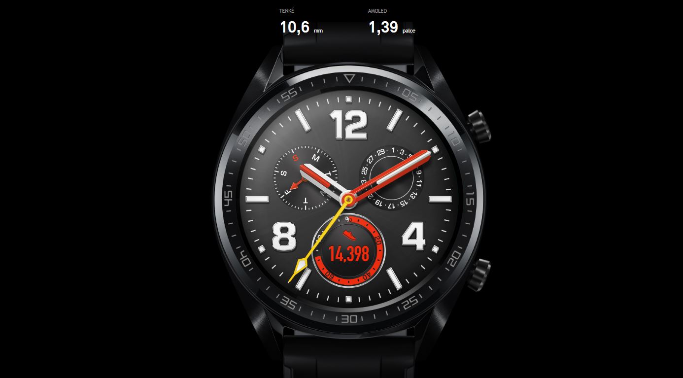 Chytré hodinky HUAWEI Watch GT Sport Black černý black