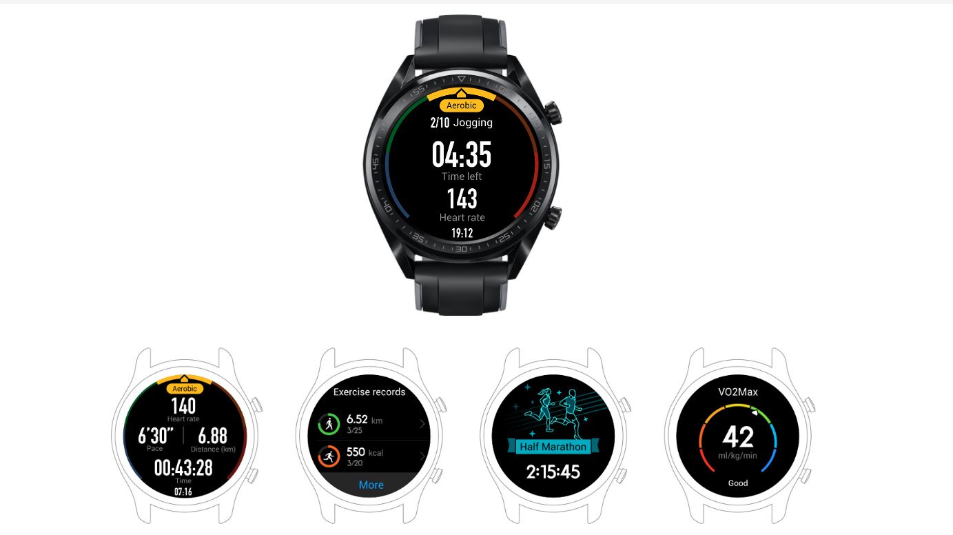 Chytré hodinky HUAWEI Watch GT Sport Black černý black
