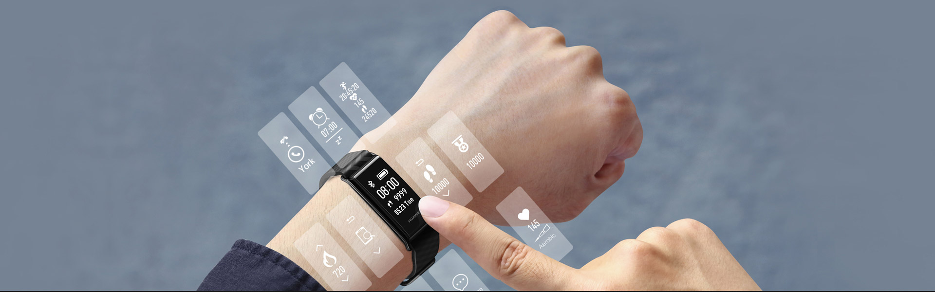 Fitness náramek HUAWEI ColorBand A2 Red červený red