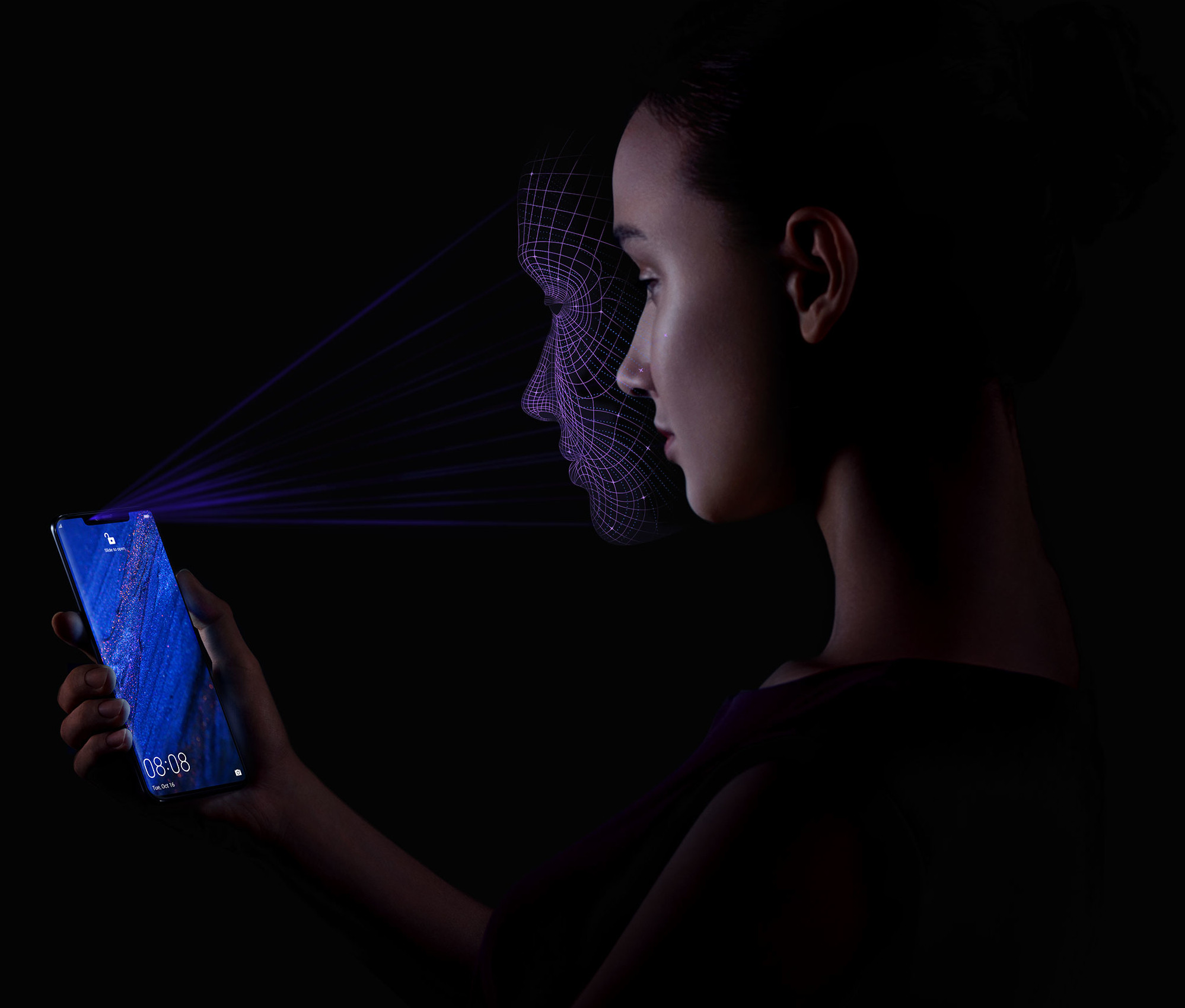 Mobilní telefon HUAWEI Mate 20 Pro fialový