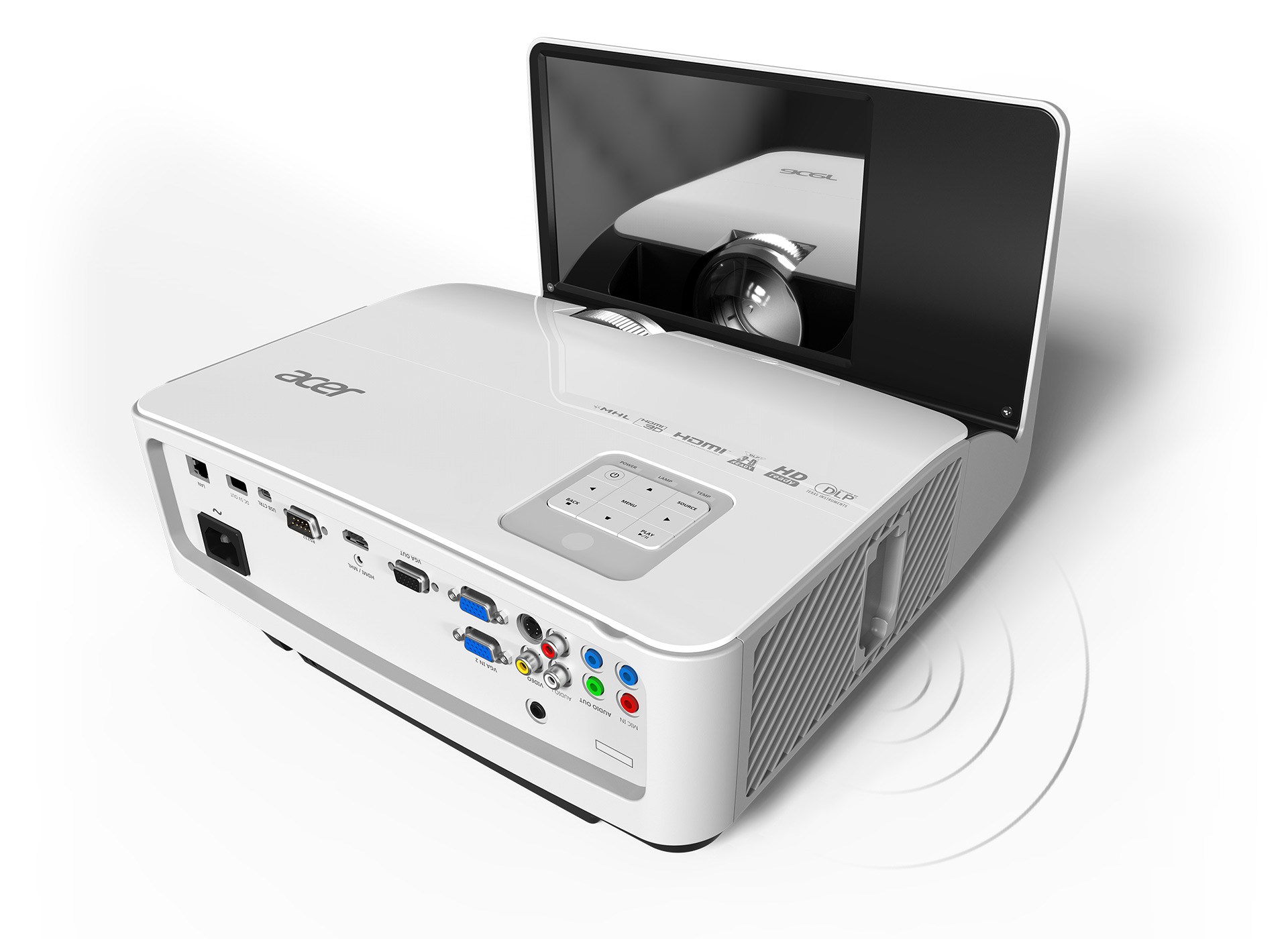 Projektor ACER DLP UL2510 UltraShortThrow bílý white