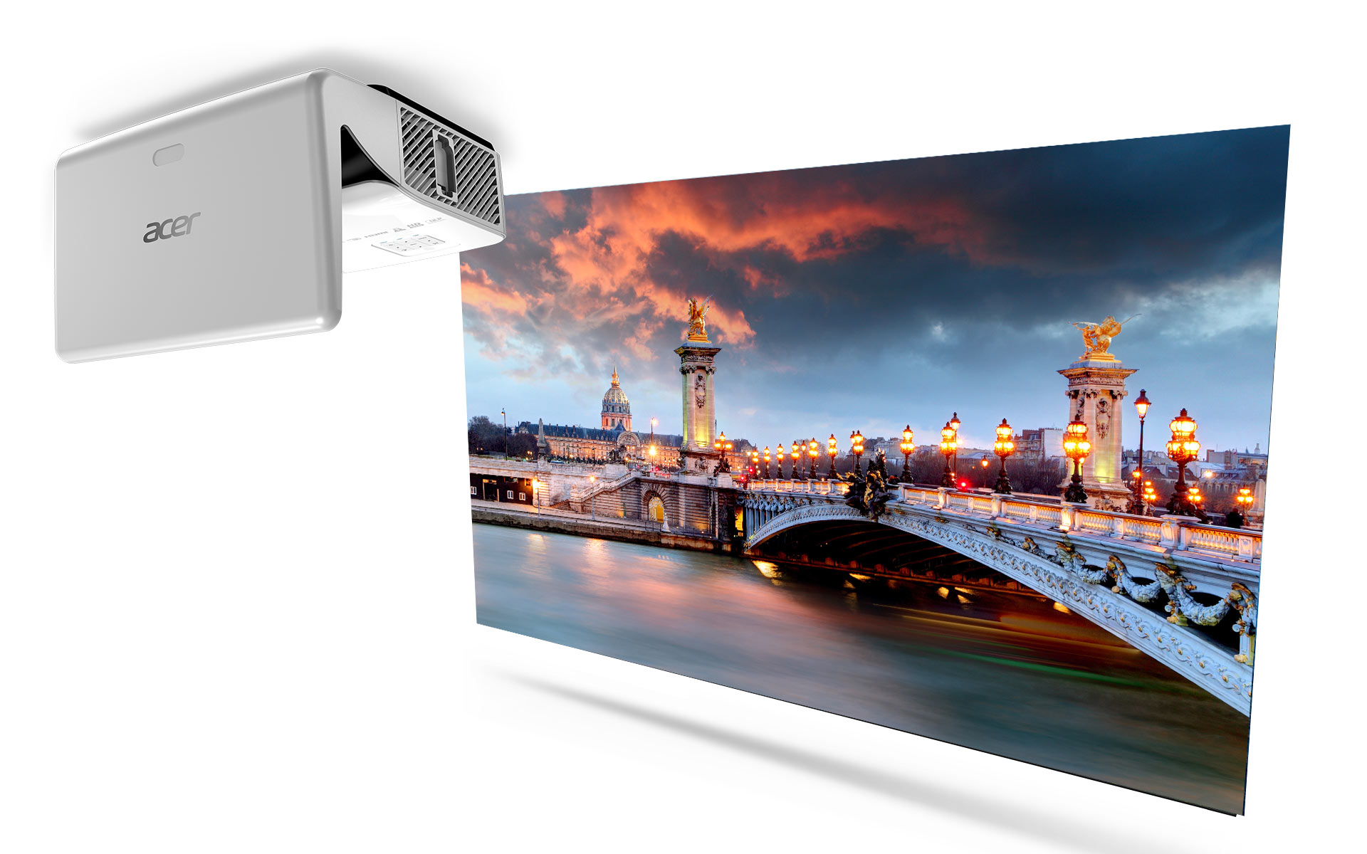 Projektor ACER DLP UL2510 UltraShortThrow bílý white