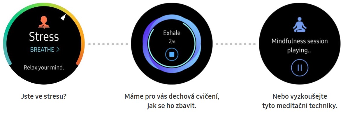 Chytré hodinky SAMSUNG Galaxy Watch Active R500 Gold zlatá gold