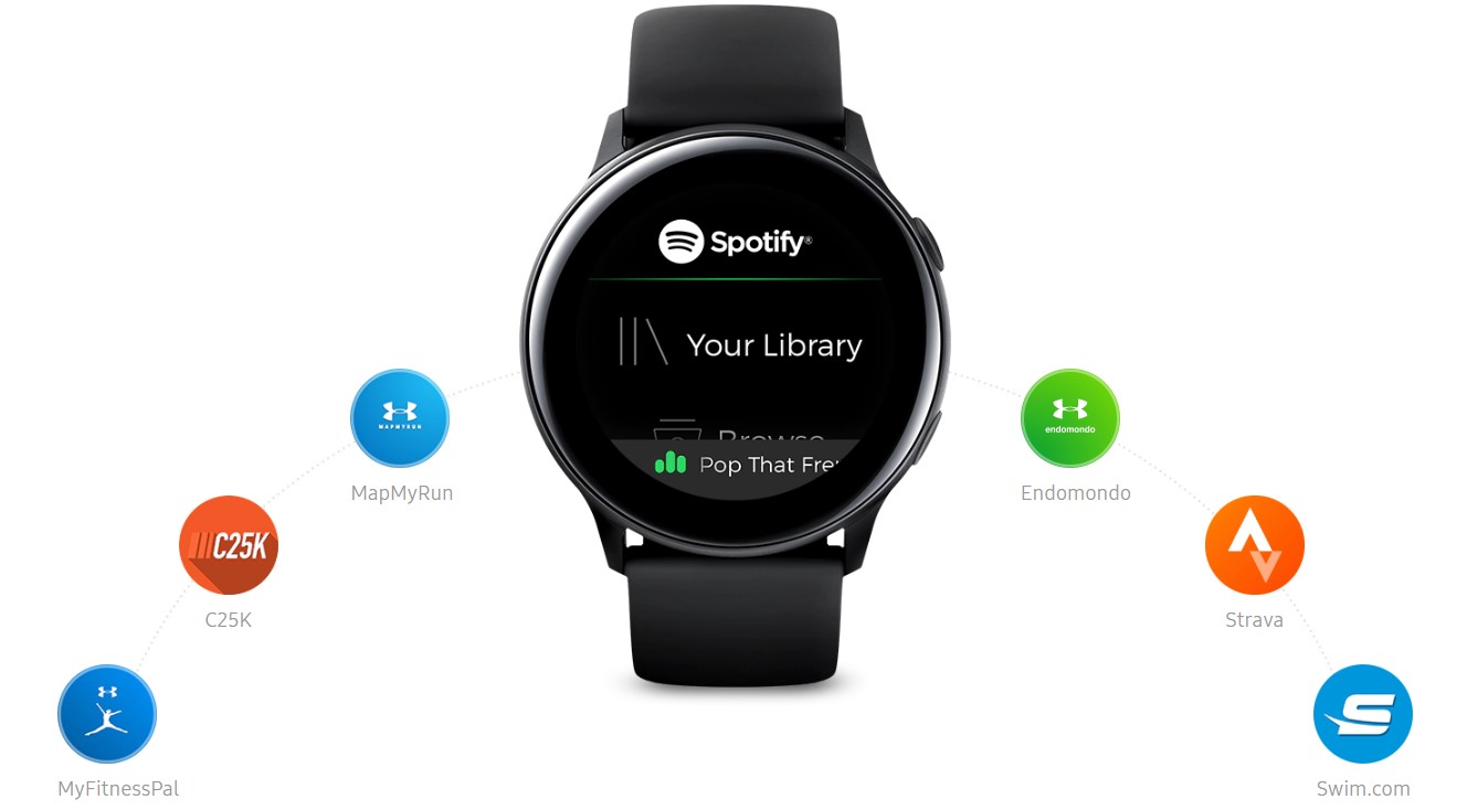 Chytré hodinky SAMSUNG Galaxy Watch Active R500 Gold zlatá gold