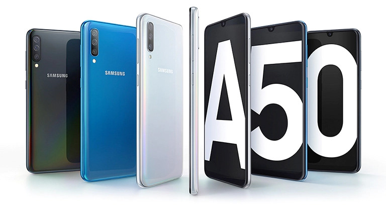 Mobilní telefon SAMSUNG Galaxy A50 Blue modrý blue