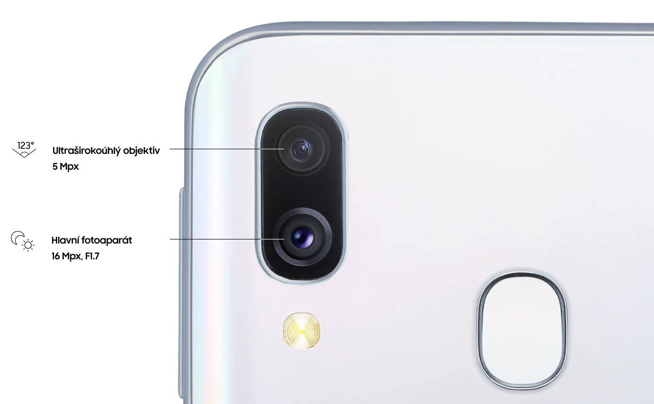 Mobilní telefon SAMSUNG Galaxy A40 SMA405 DualSIM černá black