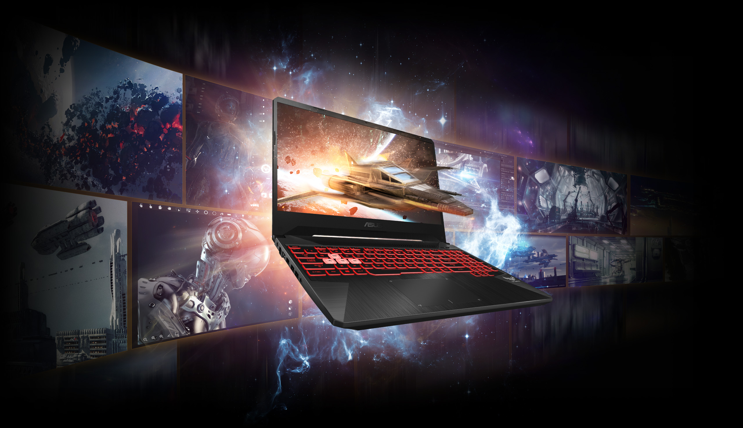 Herní notebook ASUS TUF Gaming FX505GM černý black