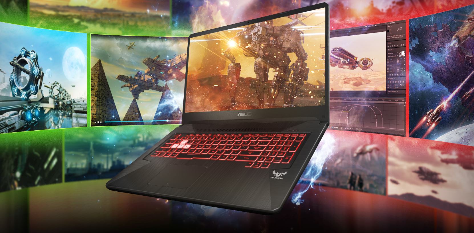 Herní notebook ASUS TUF Gaming FX705DU černý black