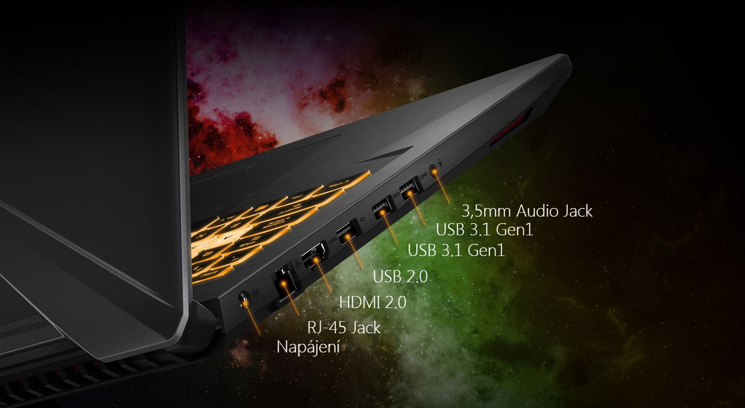 Herní notebook ASUS TUF Gaming FX705DU černý black