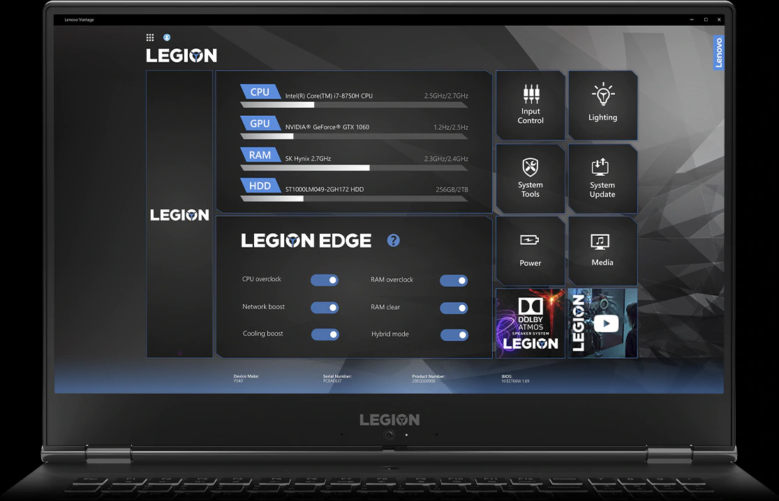 Herní notebook LENOVO Legion Y54017IRH