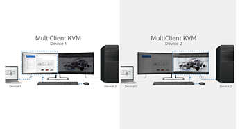 Prohnutý LED monitor PHILIPS 49'' LED 499P9H  5K černý black