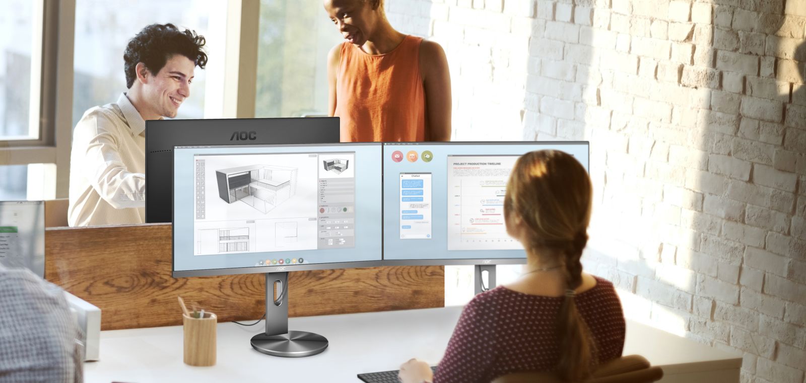 27 LED monitor AOC U2790PQU  4K UHD šedý gray