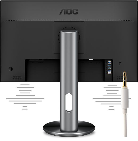 27 LED monitor AOC U2790PQU  4K UHD šedý gray