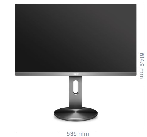 27 LED monitor AOC U2790PQU  4K UHD šedý gray