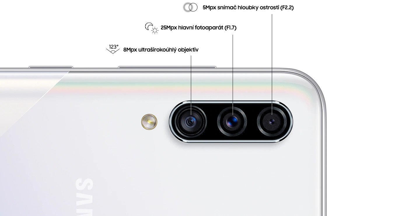 Mobilní telefon SAMSUNG Galaxy A30s SMA307 White DualSIM bílá white