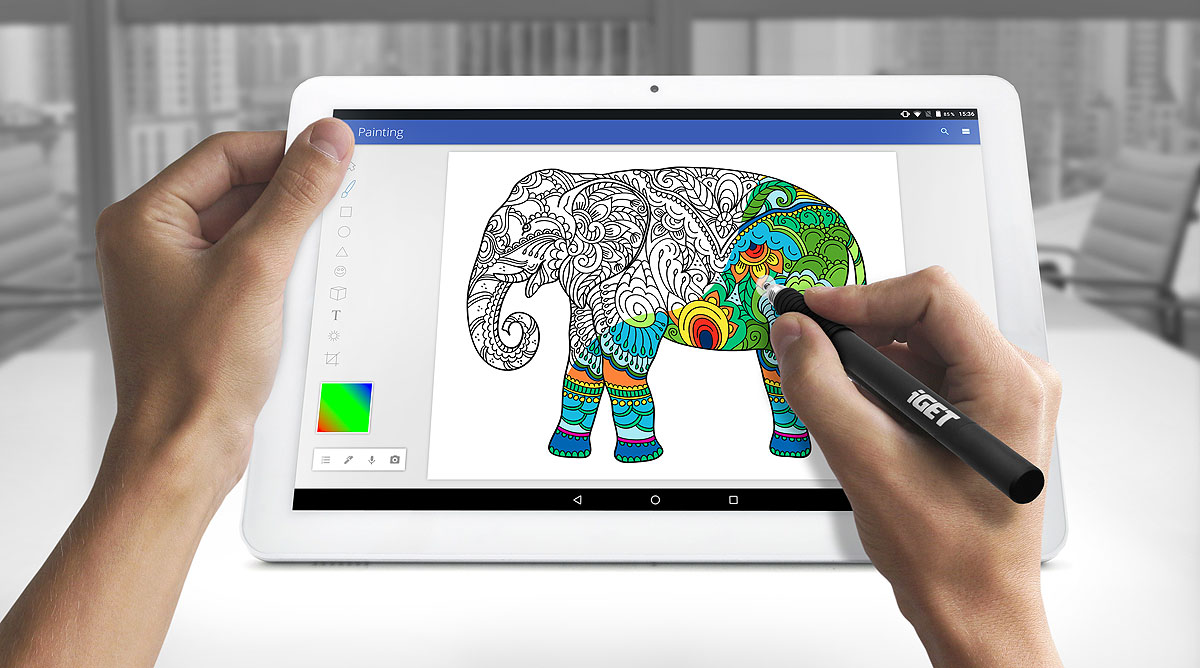 Tablet iGET SMART W101 bílostříbrný