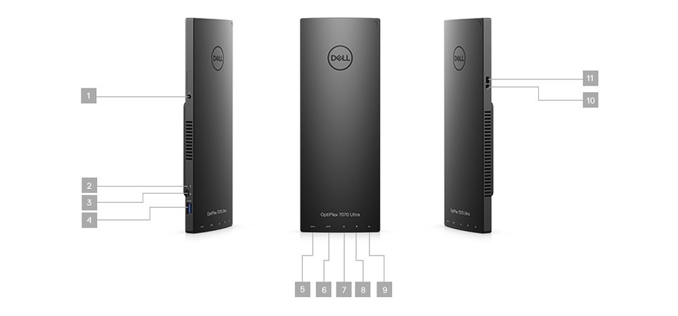 Počítač DELL OptiPlex 7070 Ultra UFF černý black