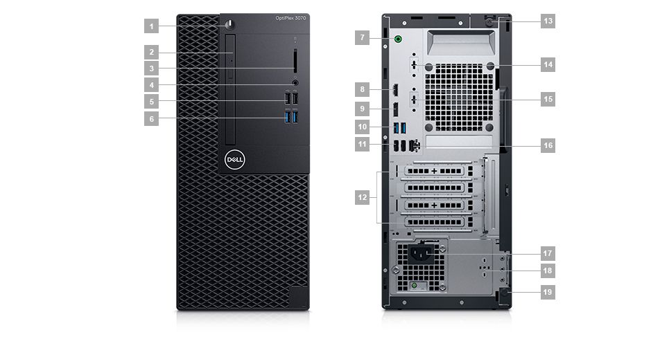 Počítač DELL OptiPlex 3070 SFF černý black