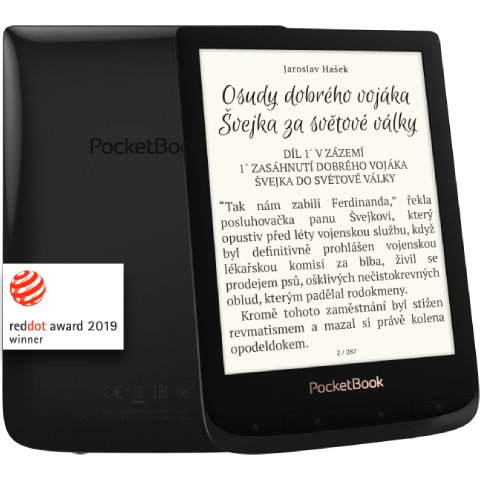 Ebook reader POCKETBOOK 627 Touch Lux 4 stříbný silver