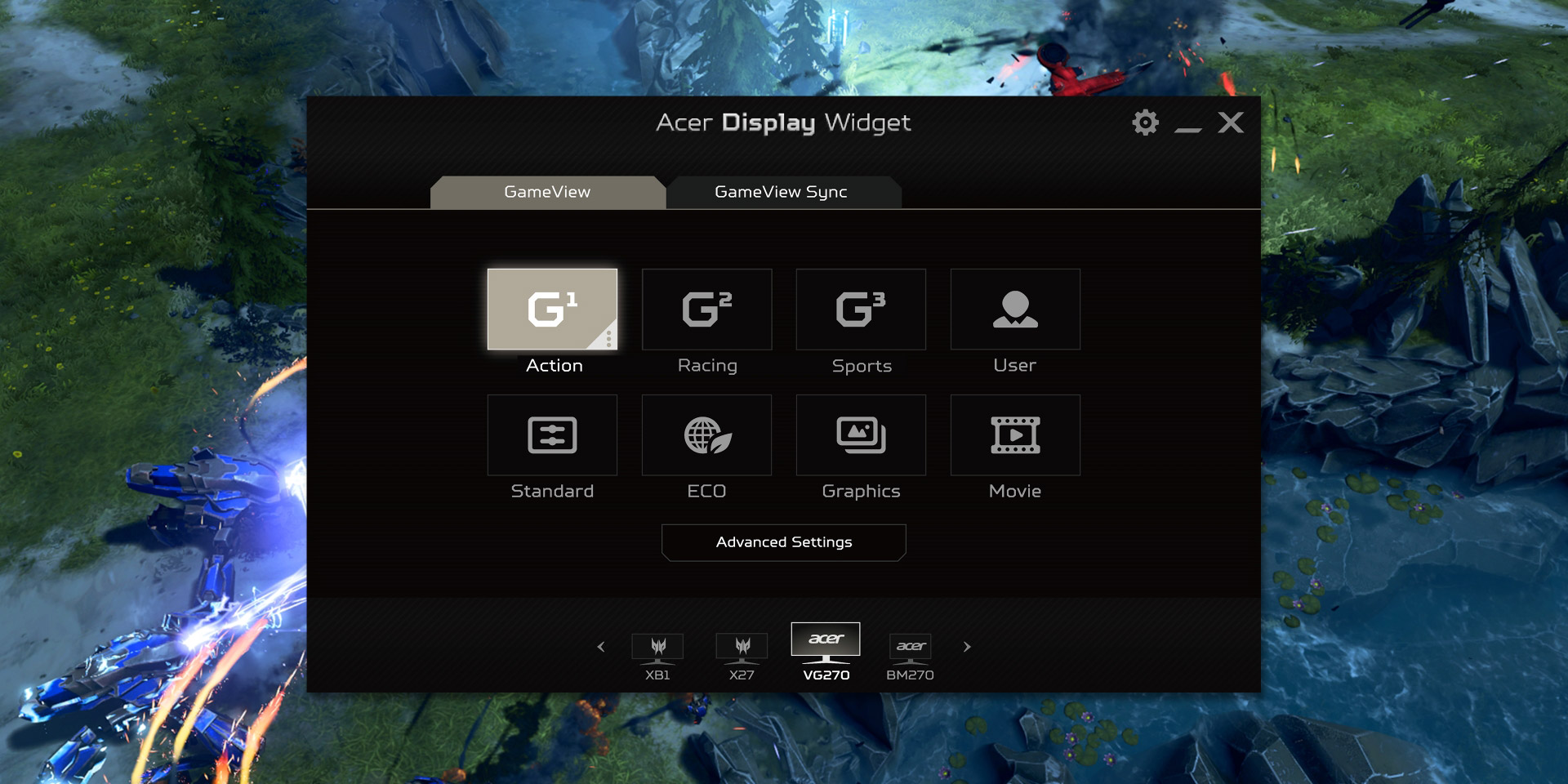 27 LED monitor ACER Nitro XF272X černá black