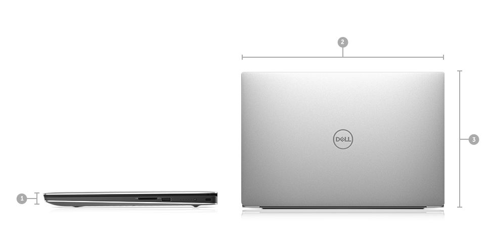Notebook DELL XPS 9570 stříbrnáčerná
