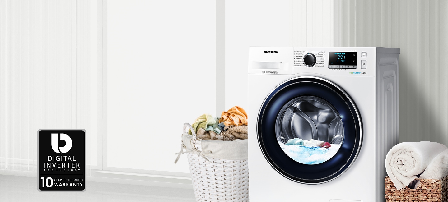 Pračka s předním plněním SAMSUNG WW70J5446DWZE bílá white