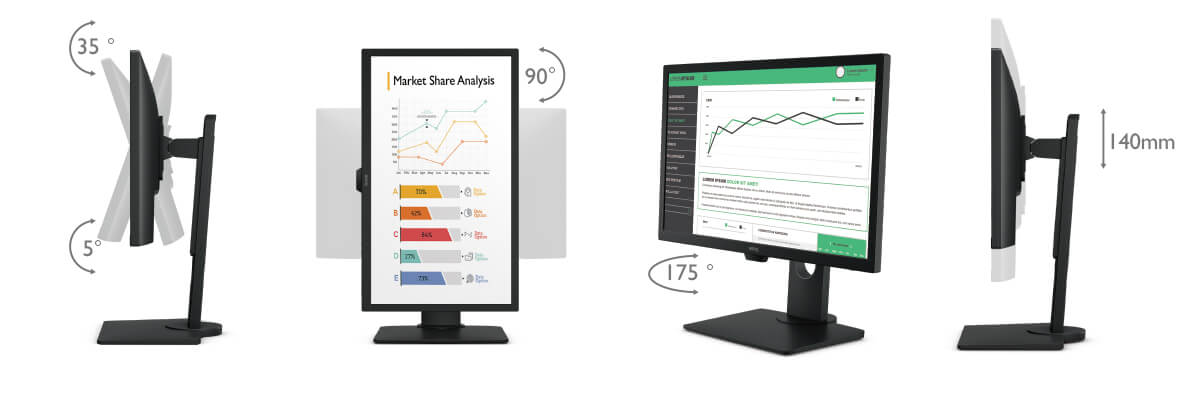 24 LED monitor BENQ 24 LED BL2483T  FHD černý black