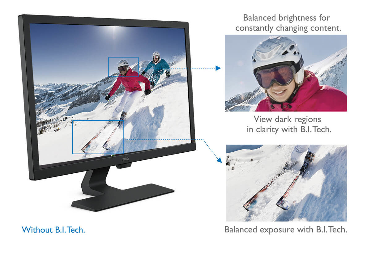 24 LED monitor BENQ 24 LED GL2480  FHD černý black