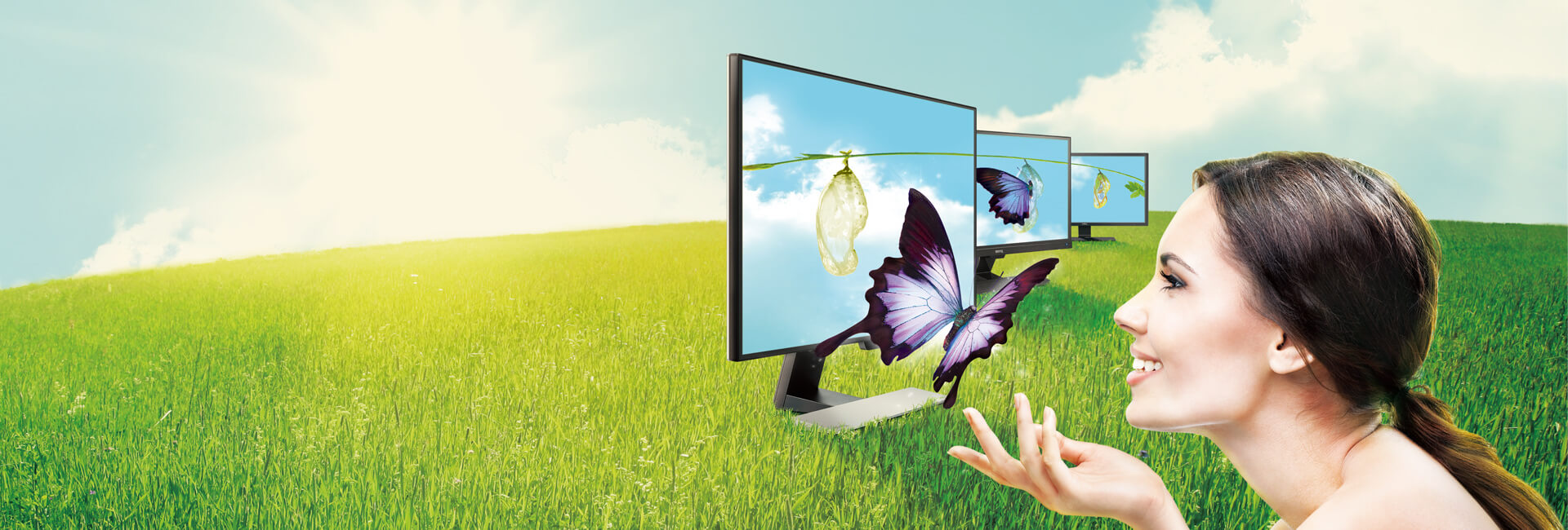 24 LED monitor BENQ 24 LED BL2483 černý black