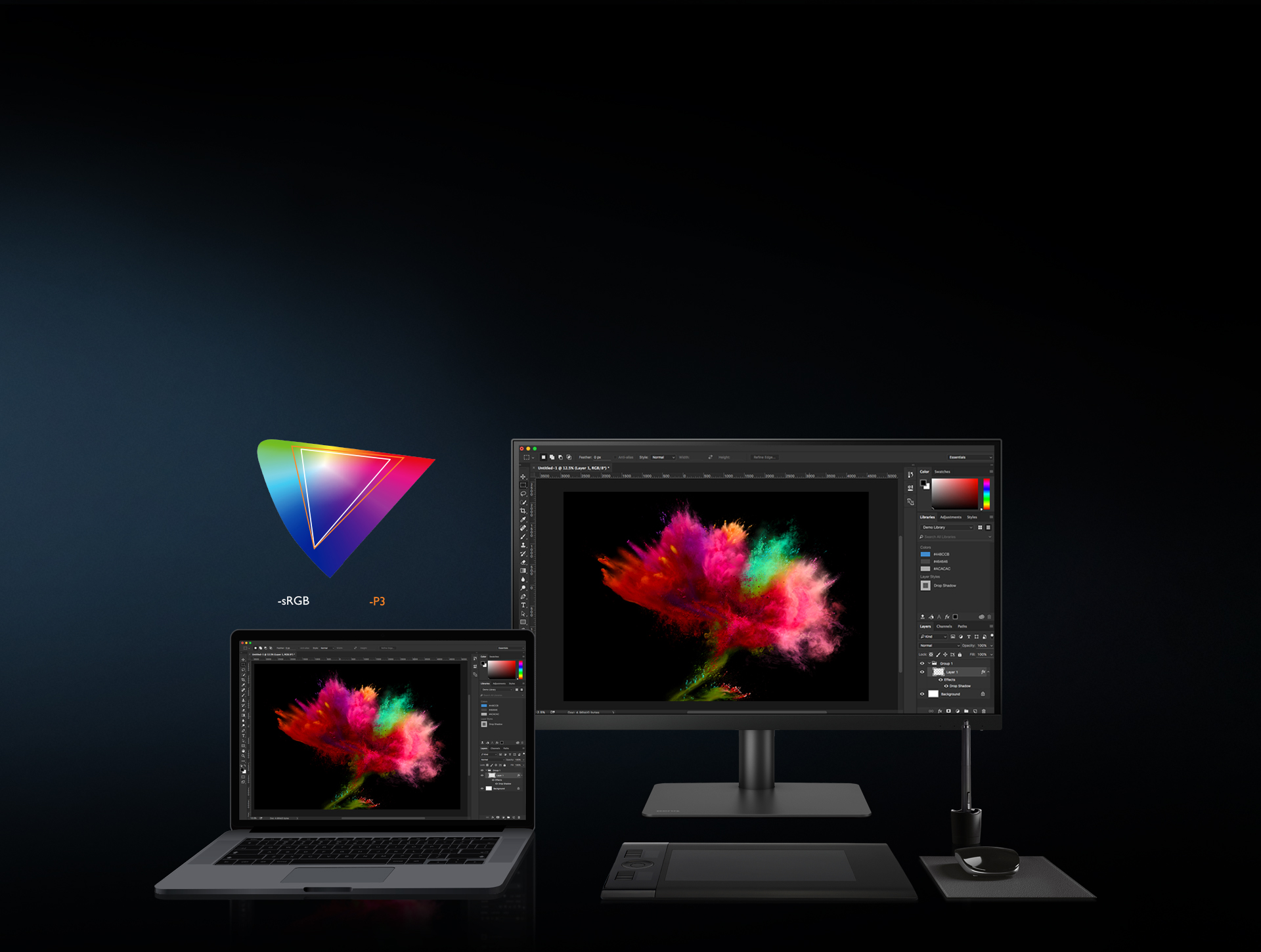 27 LED monitor BENQ 27 LED PD2720U  4K UHD černýšedý blackgrey