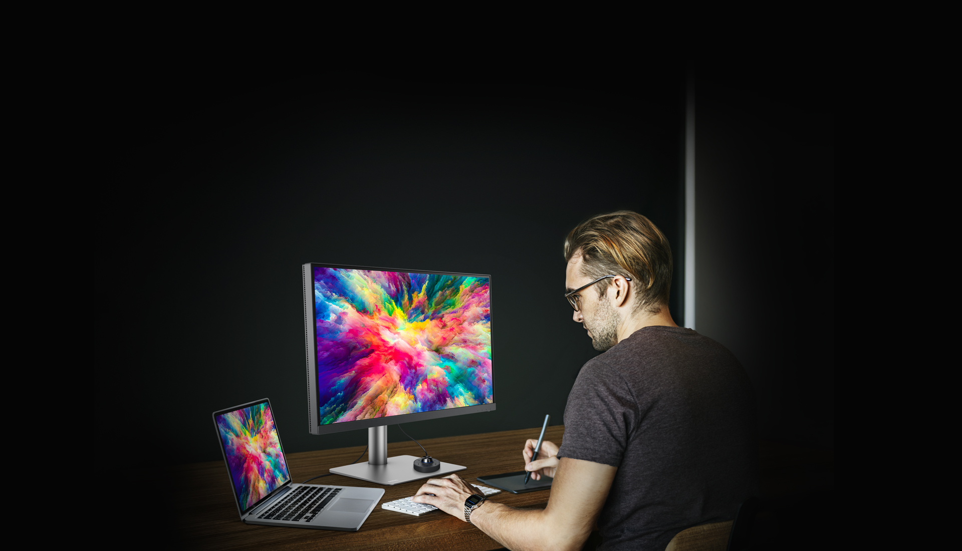 27 LED monitor BENQ 27 LED PD2720U  4K UHD černýšedý blackgrey