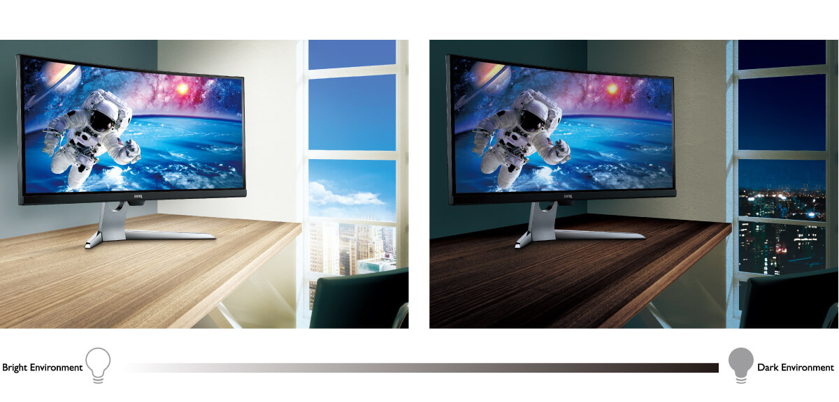 Prohnutý LED monitor BENQ 32 LED EX3203RQHD stříbrný silver