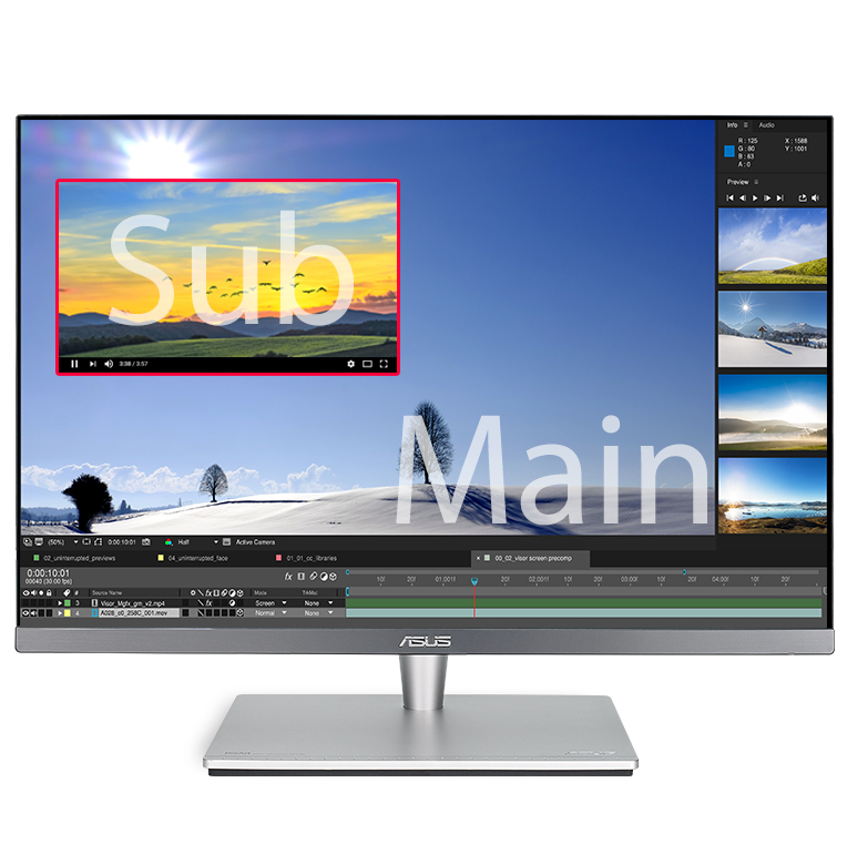 24 LED monitor ASUS PA24AC