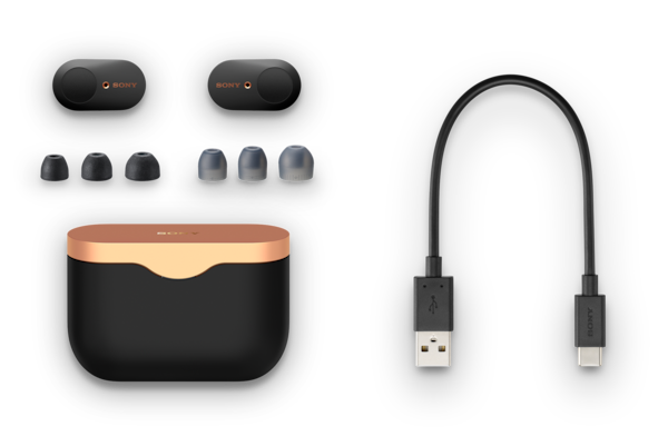 Bezdrátová sluchátka SONY WF1000XM3 černý black